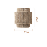 Fitting LED | Boho Woven Rope Wall Sconce for Warm Natural Lighting
