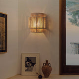 Fitting LED | Boho Woven Rope Wall Sconce for Warm Natural Lighting