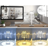 Fitting LED | Crystal LED Table Lamp Rechargeable Touch Dimmable