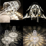 Fitting LED | Crystal LED Table Lamp Rechargeable Touch Dimmable