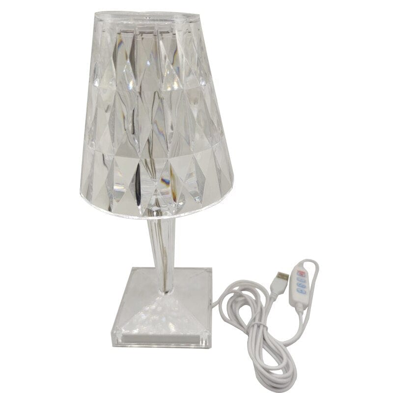 Fitting LED | Crystal LED Table Lamp Rechargeable Touch Dimmable