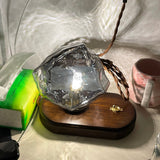 Fitting LED | Crystal Stone LED Table Lamp Modern Decorative Bedside Light