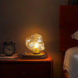 Fitting LED | Crystal Stone LED Table Lamp Modern Decorative Bedside Light