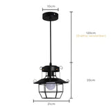 Fitting LED | Industrial Cage LED Pendant Light Vintage Hanging Ceiling Lamp
