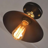 Fitting LED | Industrial Vintage LED Ceiling Light Metal Flush Mount Lamp