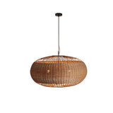 Fitting LED | Large Woven Rattan LED Pendant Light Boho Hanging Ceiling Lamp
