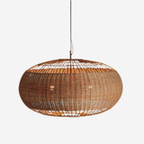 Fitting LED | Large Woven Rattan LED Pendant Light Boho Hanging Ceiling Lamp