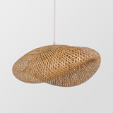 Fitting LED | Large Woven Rattan LED Pendant Light Natural Hanging Ceiling Lamp