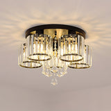Fitting LED | Luxury Crystal LED Ceiling Chandelier Modern Flush Mount Light