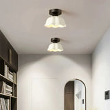 Fitting LED | Minimalist Flower Glass Ceiling Light for Soft Ambient Lighting