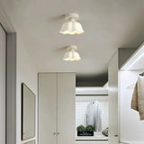 Fitting LED | Minimalist Flower Glass Ceiling Light for Soft Ambient Lighting