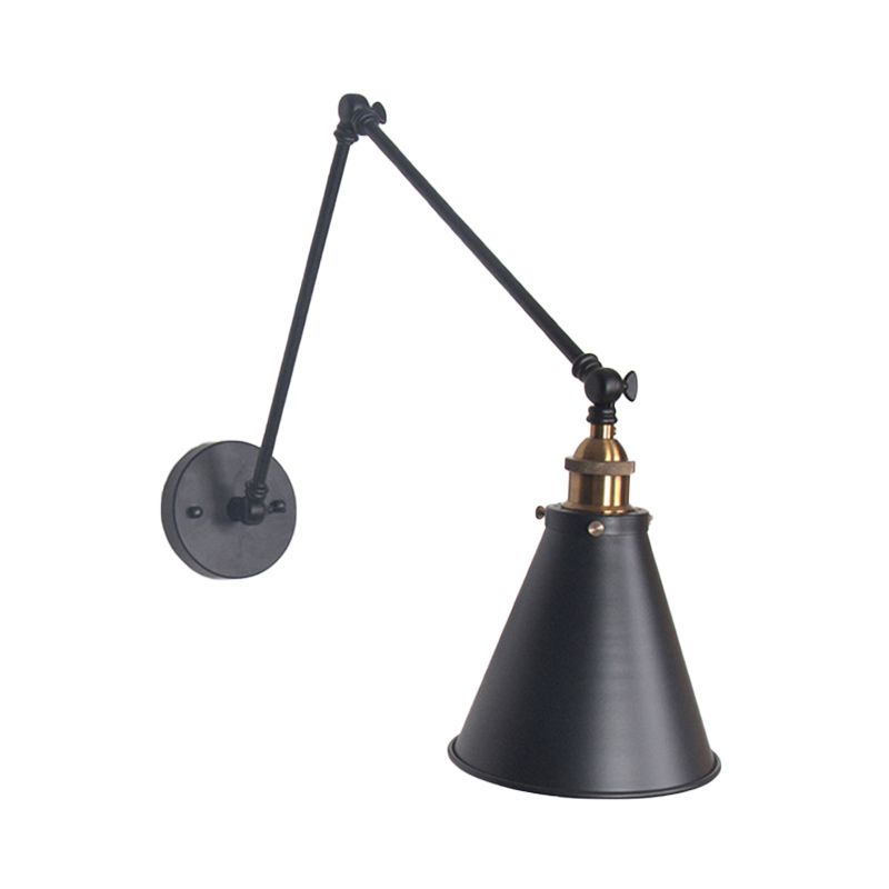 Fitting LED | Modern Adjustable Arm Wall Lamp for Industrial Accent Lighting