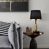 Fitting LED | Modern Black Gold Table Lamp Elegant Bedside LED Light