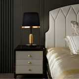 Fitting LED | Modern Black Gold Table Lamp Elegant Bedside LED Light