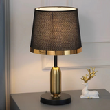 Fitting LED | Modern Black Gold Table Lamp Elegant Bedside LED Light