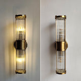 Fitting LED | Modern Brass Glass Wall Sconce for Luxury Ambient Lighting