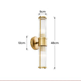 Fitting LED | Modern Brass Glass Wall Sconce for Luxury Ambient Lighting