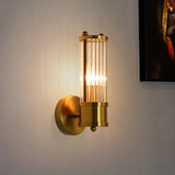 Fitting LED | Modern Brass Glass Wall Sconce for Luxury Ambient Lighting