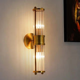 Fitting LED | Modern Brass Glass Wall Sconce for Luxury Ambient Lighting