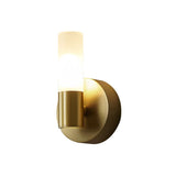 Fitting LED | Modern Brass Wall Sconce with Frosted Glass for Elegant Lighting