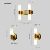 Fitting LED | Modern Brass Wall Sconce with Frosted Glass for Elegant Lighting