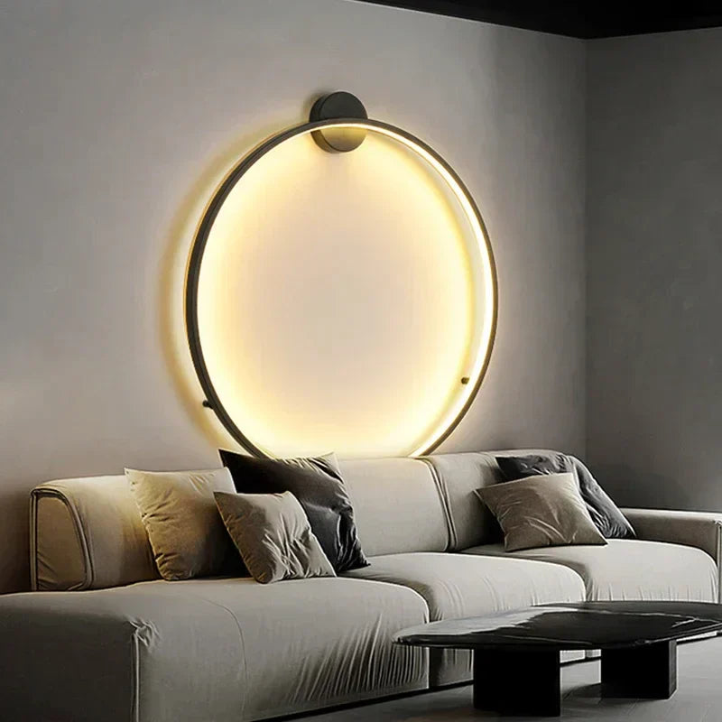 Fitting LED | Modern Circular LED Wall Light for Stylish Ambient Bedroom Lighting
