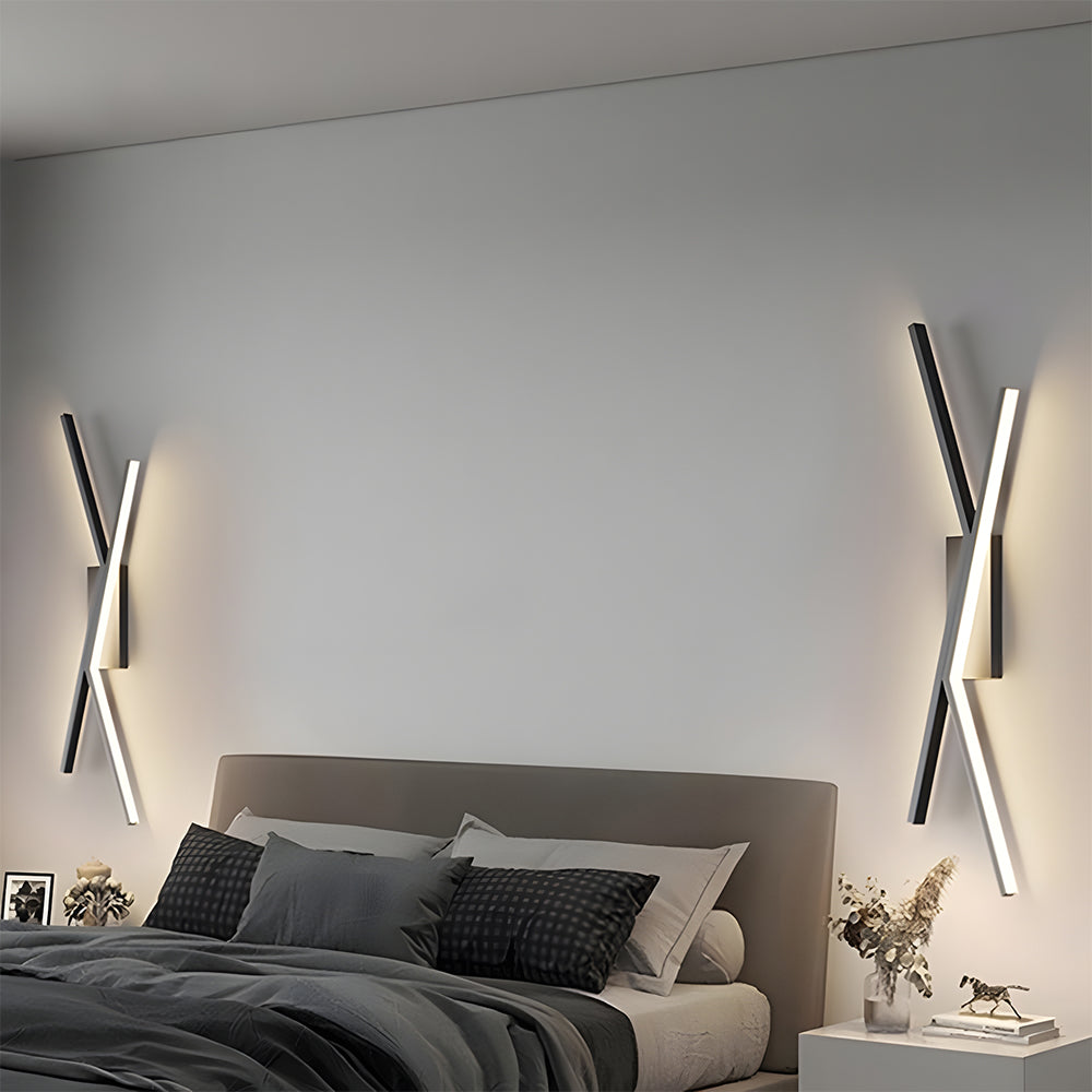 Fitting LED | Modern Cross LED Wall Light for Contemporary Accent Lighting