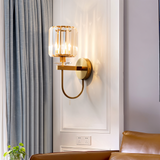 Fitting LED | Modern Crystal Glass Wall Sconce for Elegant Ambient Lighting