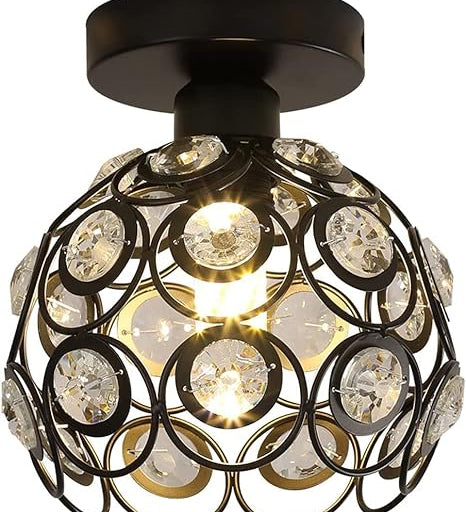 Fitting LED | Modern Crystal LED Ceiling Light Decorative Flush Mount Lamp