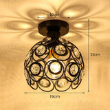 Fitting LED | Modern Crystal LED Ceiling Light Decorative Flush Mount Lamp