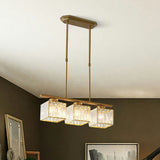 Fitting LED | Modern Crystal LED Linear Pendant Light Dining Table Ceiling Lamp