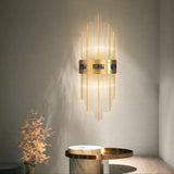 Fitting LED | Modern Crystal Tube Wall Sconce for Luxury Ambient Lighting