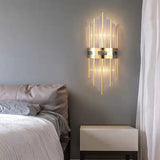 Fitting LED | Modern Crystal Tube Wall Sconce for Luxury Ambient Lighting