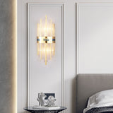 Fitting LED | Modern Crystal Tube Wall Sconce for Luxury Ambient Lighting