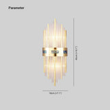 Fitting LED | Modern Crystal Tube Wall Sconce for Luxury Ambient Lighting