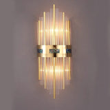 Fitting LED | Modern Crystal Tube Wall Sconce for Luxury Ambient Lighting