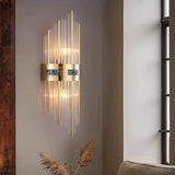 Fitting LED | Modern Crystal Tube Wall Sconce for Luxury Ambient Lighting