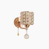 Fitting LED | Modern Crystal Wall Sconce with Pull Chain for Elegant Lighting