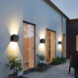 Fitting LED | Modern Cube LED Wall Light Waterproof Outdoor Up Down Lamp