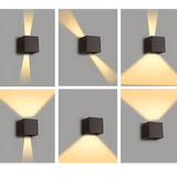 Fitting LED | Modern Cube LED Wall Light Waterproof Outdoor Up Down Lamp