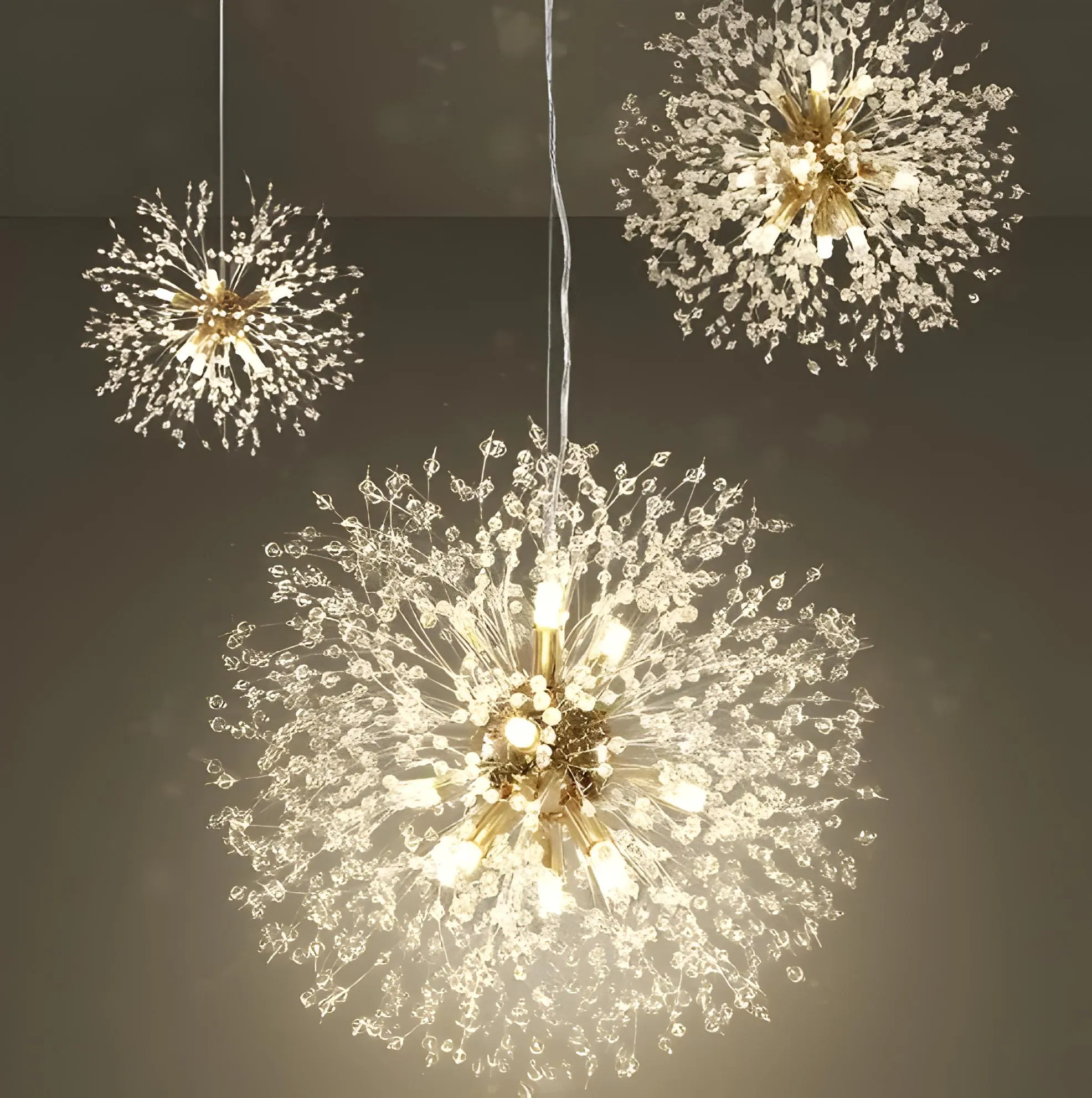 Fitting LED | Modern Firework LED Chandelier Luxury Dandelion Ceiling Light