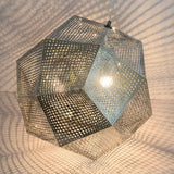 Fitting LED | Modern Geometric Glass LED Pendant Light Decorative Hanging Lamp