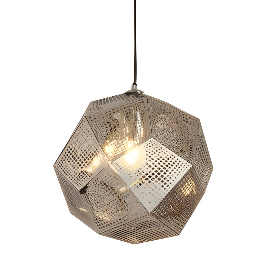 Fitting LED | Modern Geometric Glass LED Pendant Light Decorative Hanging Lamp