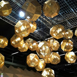 Fitting LED | Modern Geometric Glass LED Pendant Light Decorative Hanging Lamp