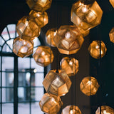 Fitting LED | Modern Geometric Glass LED Pendant Light Decorative Hanging Lamp