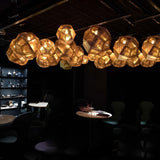 Fitting LED | Modern Geometric Glass LED Pendant Light Decorative Hanging Lamp