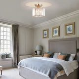 Fitting LED | Modern Glass Cylinder LED Ceiling Light Flush Mount Lamp