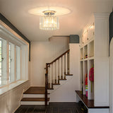 Fitting LED | Modern Glass Cylinder LED Ceiling Light Flush Mount Lamp