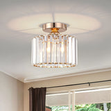Fitting LED | Modern Glass Cylinder LED Ceiling Light Flush Mount Lamp