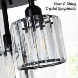 Fitting LED | Modern Glass Cylinder LED Ceiling Light Industrial Flush Mount Lamp